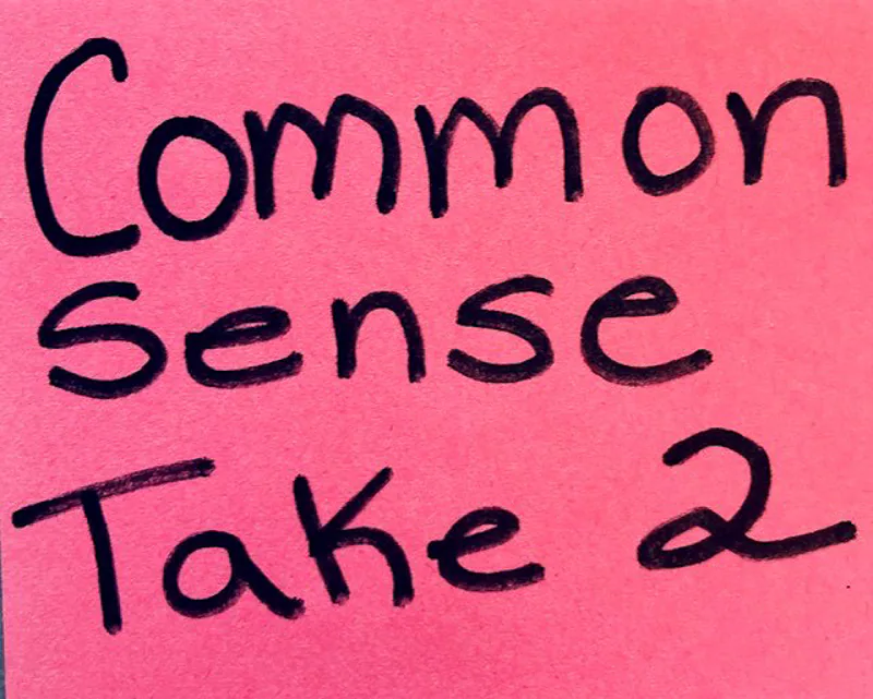 Take 2 On COVID Common Sense