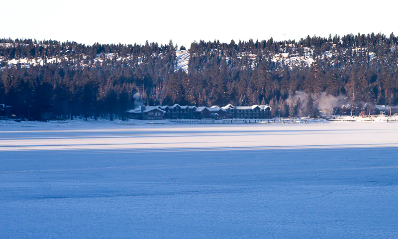 Frozen Payette Lake, Shore Lodge, Ken Swaim - 1/2021