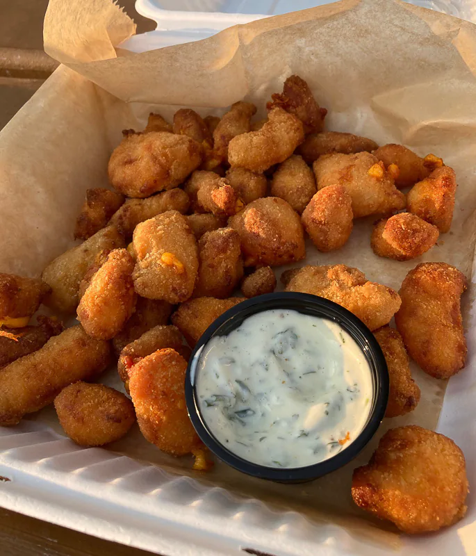 Fried Cheese Curds, Sister Bay, Door Country, WI - Linda Swaim, 9/11/21